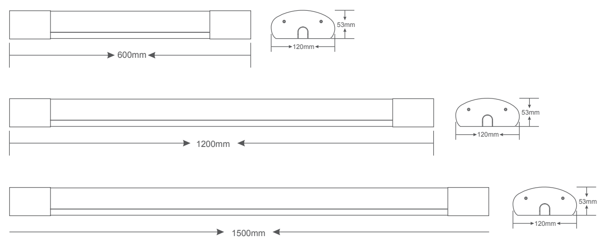 AU08 Slimline batten standard version(图2)