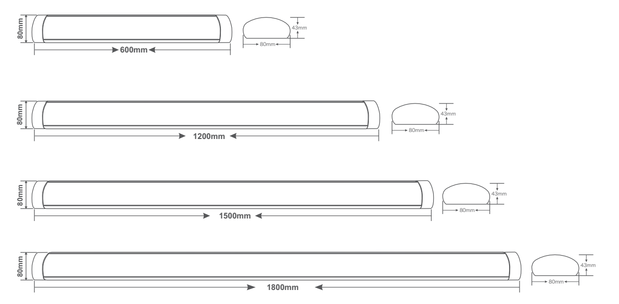 AU06 Slimline batten CCT version(图2)