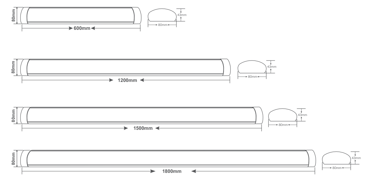 AU06 Slimline batten sensor version(图2)